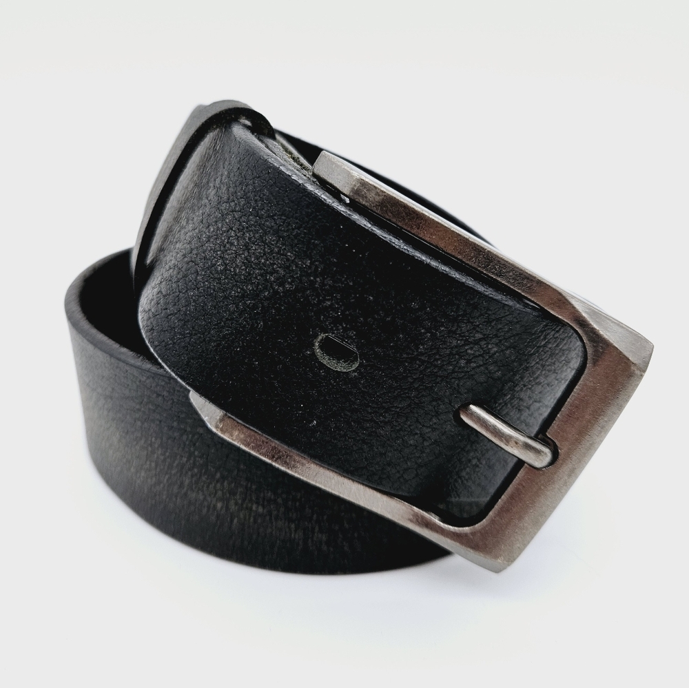 EUROPA DEZINES | genuine leather black belt 34